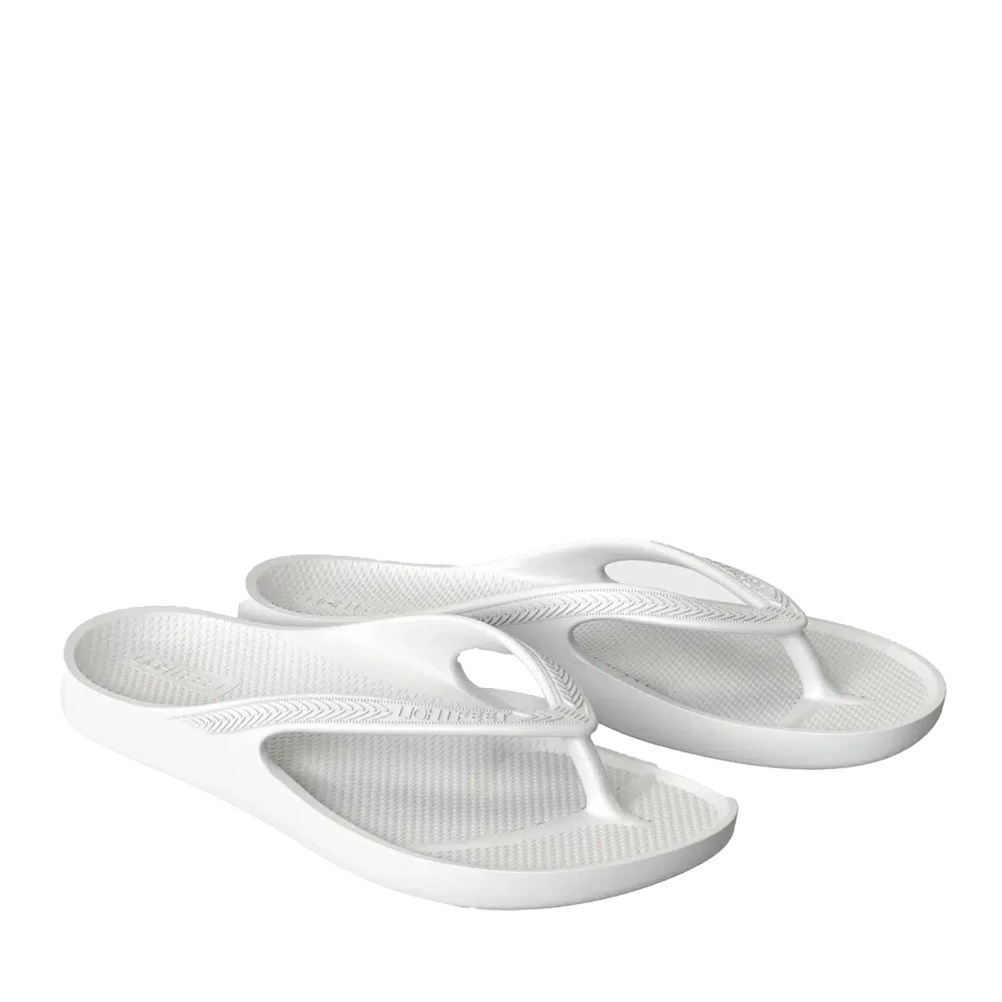 White Arch Support Orthotic Unisex Thongs