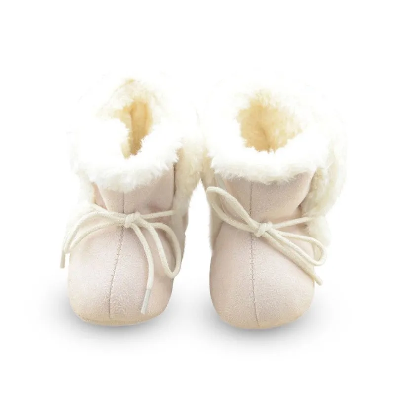 Winter Soft Fleece Boots Girl Newborn Toddler Baby Kid Prewalker Cozy Crib Shoes S01