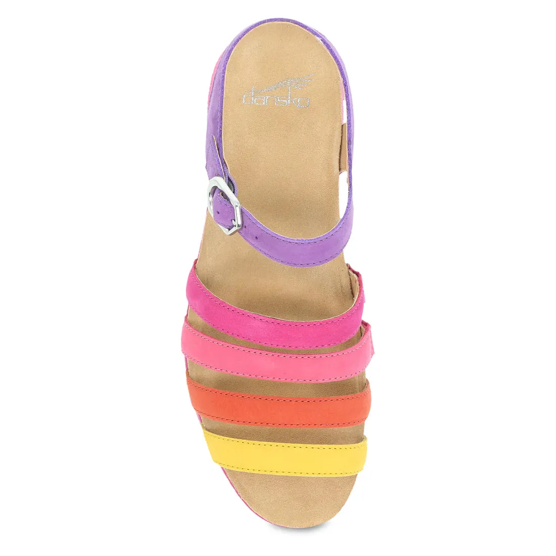 Women's Dansko Roxie Sandal Color: Multi Milled Nubuck