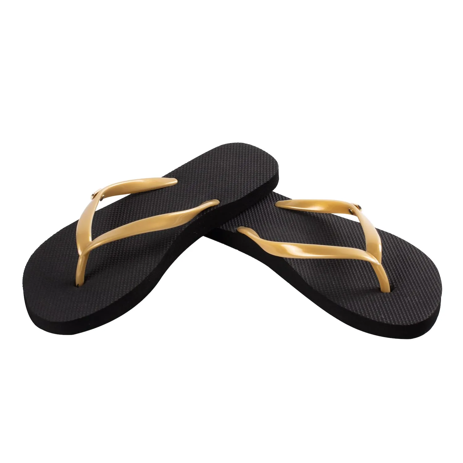 Women's Flip Flop • Black & Gold