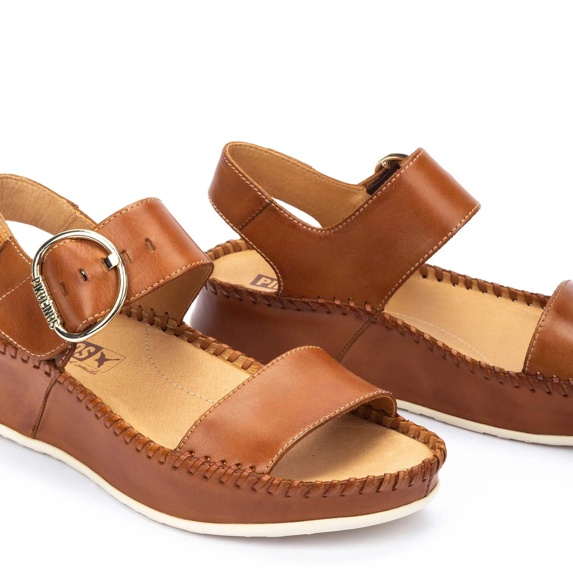 Women's Pikolinos Marina Platform Sandals Color: Brandy