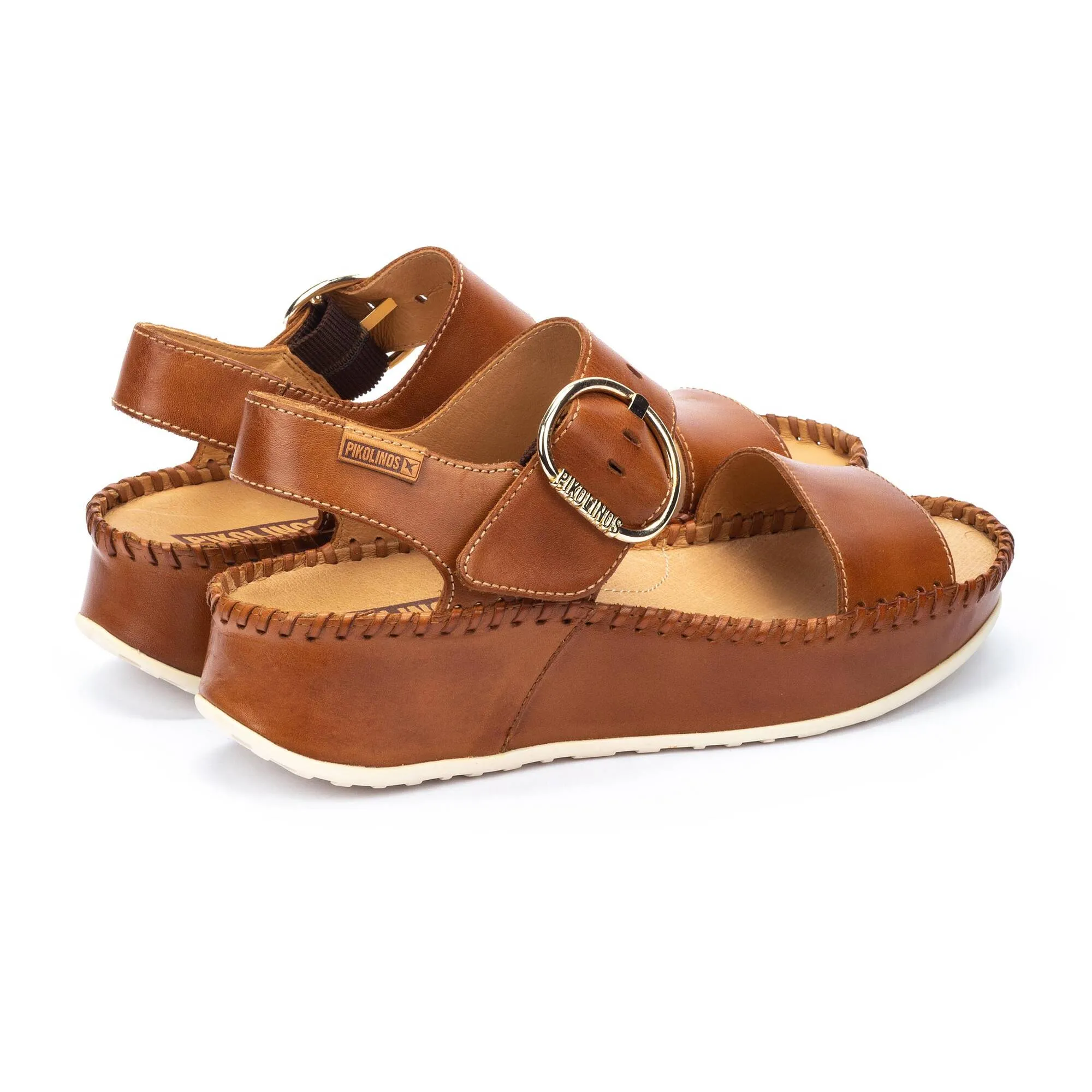 Women's Pikolinos Marina Platform Sandals Color: Brandy