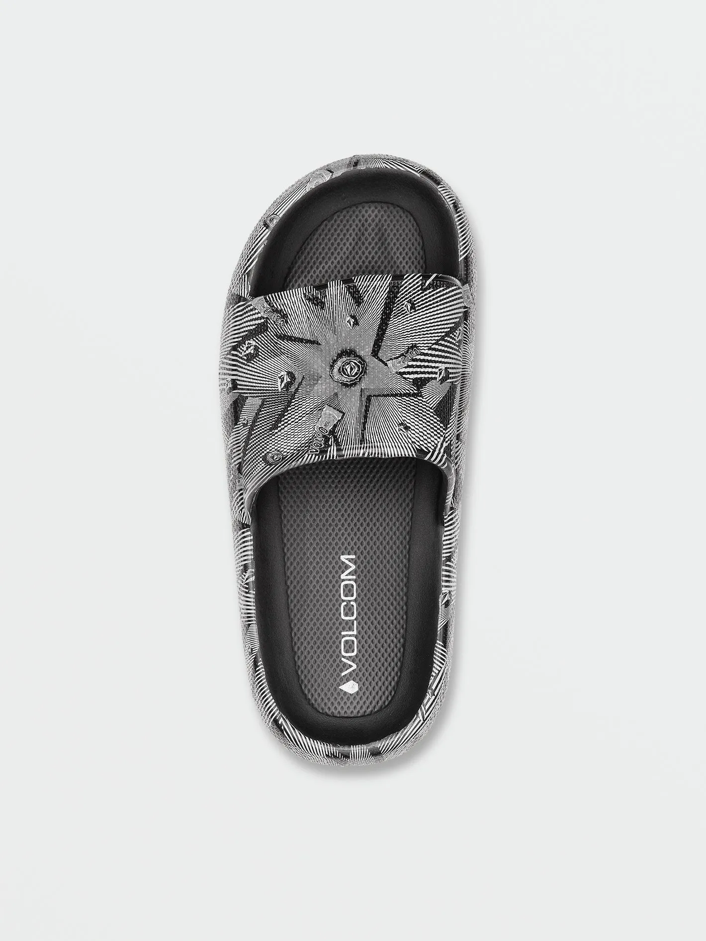 Womens Stoney Cloud Slide Sandals - Black White