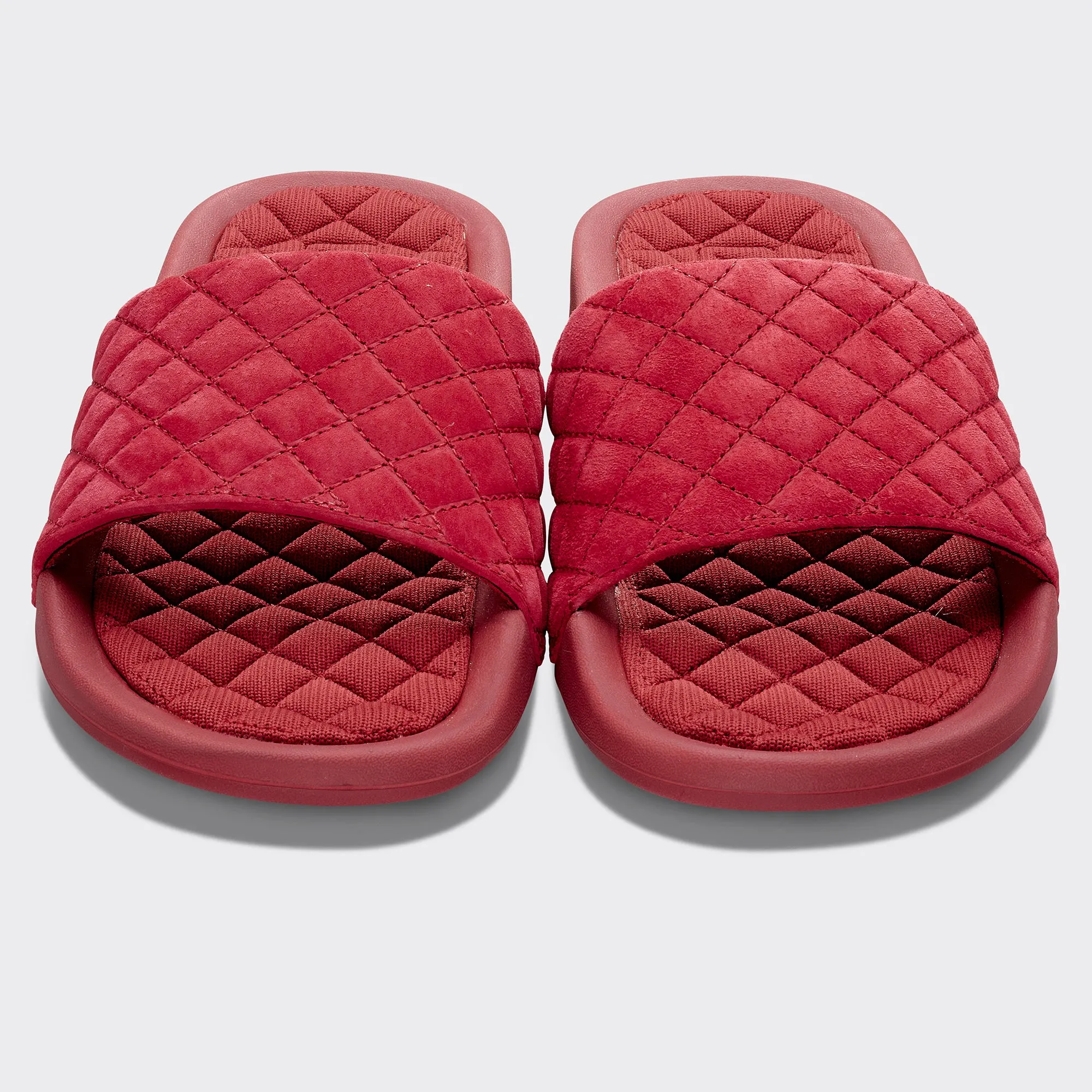 Women's Suede Lusso Slide Crimson