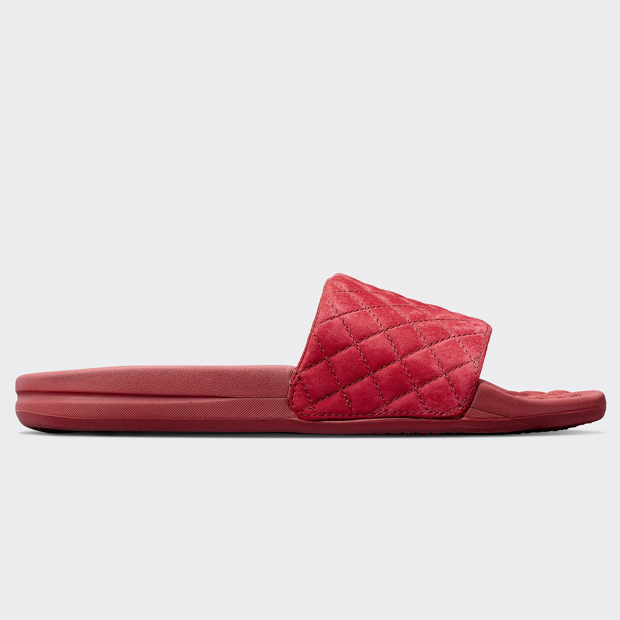 Women's Suede Lusso Slide Crimson