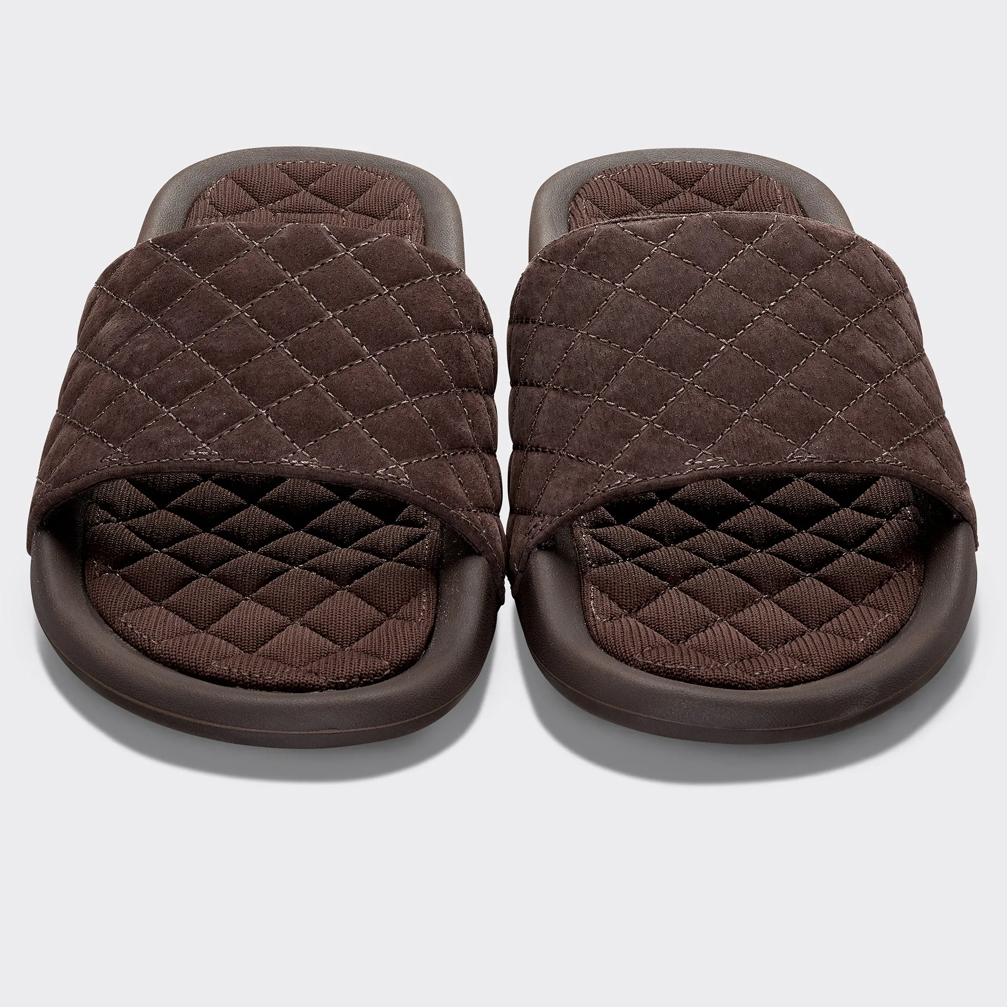 Women's Suede Lusso Slide Dark Umber