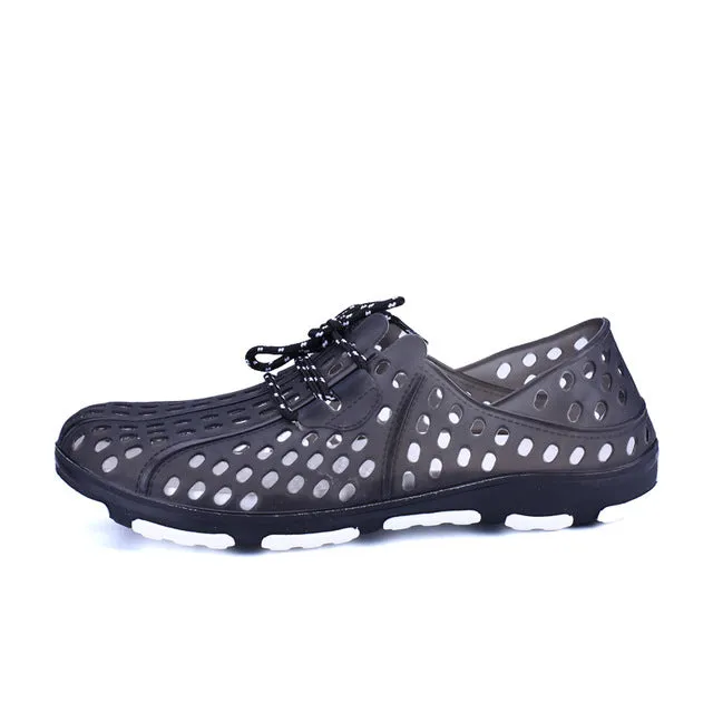 ZDRD Fashion Summer Men slippers Breathable beach sandals croc male shoes Hollow out of the drag men shoes sandals for summer